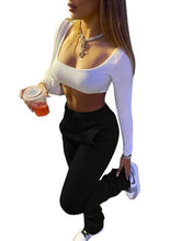 Load image into Gallery viewer, Stack Drawstring Pleated Sweatpants