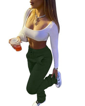 Load image into Gallery viewer, Stack Drawstring Pleated Sweatpants