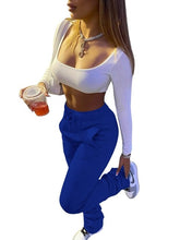 Load image into Gallery viewer, Stack Drawstring Pleated Sweatpants