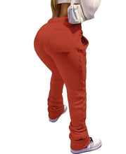 Load image into Gallery viewer, Stack Drawstring Pleated Sweatpants