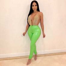 Load image into Gallery viewer, Latex High Waist Solid Color Pencil Pants