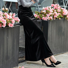 Load image into Gallery viewer, Long Maxi Straight Velvet Skirt