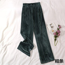 Load image into Gallery viewer, Plush Relaxed Fit Velvet Trousers