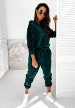 Load image into Gallery viewer, Velour Solid Rich Colored Tracksuit