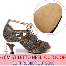 Load image into Gallery viewer, Suede with Snake Skin Lace Sandals