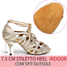 Load image into Gallery viewer, Suede with Snake Skin Lace Sandals