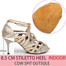 Load image into Gallery viewer, Suede with Snake Skin Lace Sandals