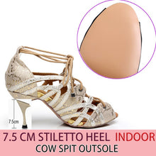 Load image into Gallery viewer, Suede with Snake Skin Lace Sandals