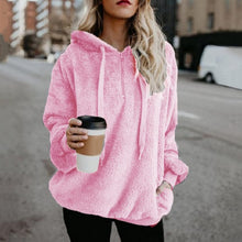 Load image into Gallery viewer, Warm Hooded Pullover Sweatshirt with Pockets