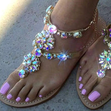 Load image into Gallery viewer, Rhinestone & Crystal Accented Sandals