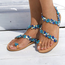 Load image into Gallery viewer, Rhinestone & Crystal Accented Sandals