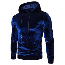 Load image into Gallery viewer, Velour Hooded Multi-Color Solid Pullover