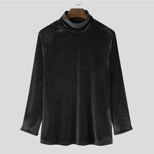 Load image into Gallery viewer, Fitted Long Sleeve Velour Turtleneck