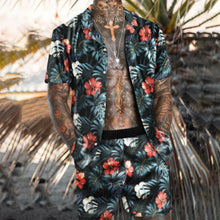 Load image into Gallery viewer, Graphic Urban Print Button Down Short Sets