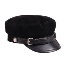Load image into Gallery viewer, Suede Retro Fitted Casquette Cap