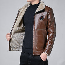 Load image into Gallery viewer, Winter Fleece Fur Lined Biker Jackets