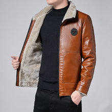 Load image into Gallery viewer, Winter Fleece Fur Lined Biker Jackets