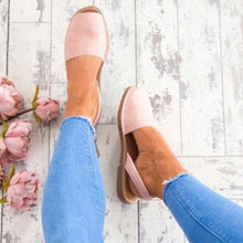 Load image into Gallery viewer, Peep Toe Suede Casual Sandals