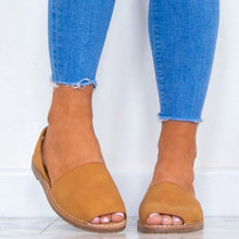 Load image into Gallery viewer, Peep Toe Suede Casual Sandals