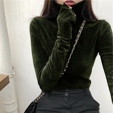Load image into Gallery viewer, Velour Super Soft Long Sleeve Turtleneck