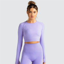 Load image into Gallery viewer, Athletic Solid Colored Top With Thumb Holes