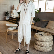 Load image into Gallery viewer, Asian Style Loose Fitted Casual Pant Set
