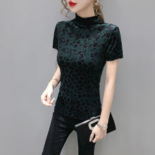 Load image into Gallery viewer, Snake Skin Like Velvet Long Sleeve Pullover Shirt