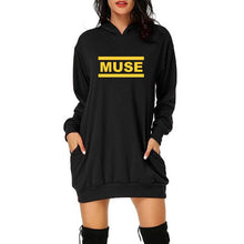 Load image into Gallery viewer, Loose Fit Long Sleeve Thick Hoodie Dress