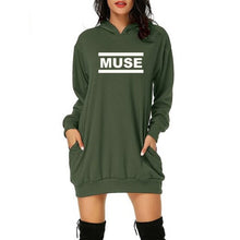 Load image into Gallery viewer, Loose Fit Long Sleeve Thick Hoodie Dress