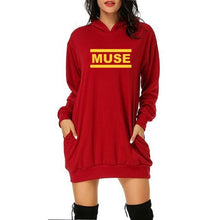 Load image into Gallery viewer, Loose Fit Long Sleeve Thick Hoodie Dress