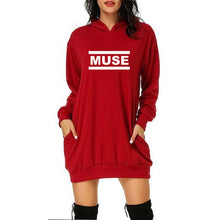 Load image into Gallery viewer, Loose Fit Long Sleeve Thick Hoodie Dress