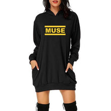 Load image into Gallery viewer, Loose Fit Long Sleeve Thick Hoodie Dress