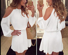 Load image into Gallery viewer, Chiffon Full Sleeve Mini Dress