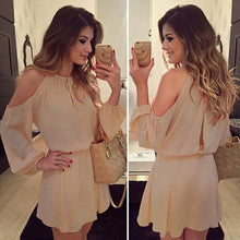 Load image into Gallery viewer, Chiffon Full Sleeve Mini Dress