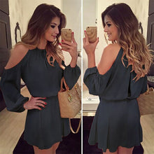Load image into Gallery viewer, Chiffon Full Sleeve Mini Dress