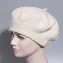 Load image into Gallery viewer, Warm Wool Winter Solid Color Retro Beret Caps