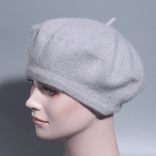 Load image into Gallery viewer, Warm Wool Winter Solid Color Retro Beret Caps