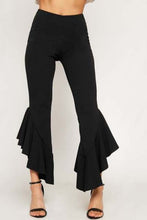 Load image into Gallery viewer, Ruffled Stretchy Palazzo Pants