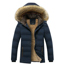 Load image into Gallery viewer, Thick Fleece Waterproof Hooded Fur Collar Parka