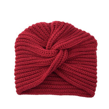 Load image into Gallery viewer, Knitted Turban Style Twisted Warm Winter Hat