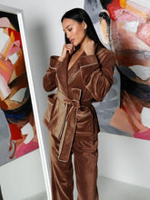 Load image into Gallery viewer, Solid Color Soft Velour Pajama Sets