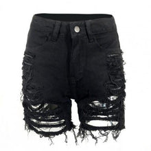 Load image into Gallery viewer, Ripped Cut Out Denim Shorts