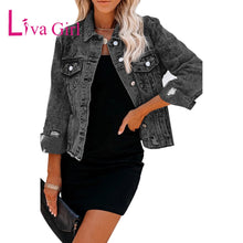 Load image into Gallery viewer, Button Down Casual Jean Jacket