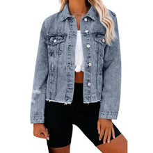 Load image into Gallery viewer, Button Down Casual Jean Jacket