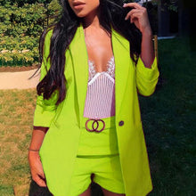 Load image into Gallery viewer, Vibrant Solid Color Short Set
