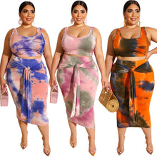 Load image into Gallery viewer, Tie-dye Skirt Set
