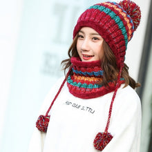 Load image into Gallery viewer, Knitted Hat And Scarf Set
