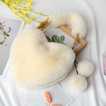 Load image into Gallery viewer, Plush Heart Handbag
