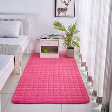 Load image into Gallery viewer, Solid Color Coral Velvet Embroidered Carpet
