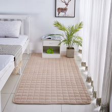 Load image into Gallery viewer, Solid Color Coral Velvet Embroidered Carpet
